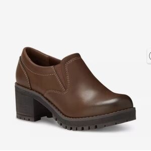 Eastland Reese Lug Sole Bootie Shoe Womens Size 7 Brown EUC